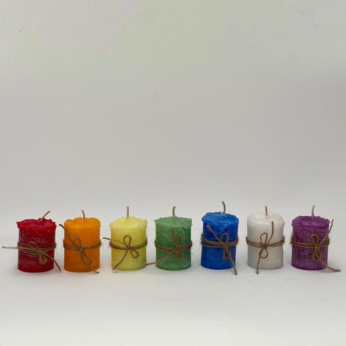 Set velas pequeñas 7 colores
